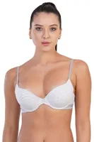 Yarım Push Up Pamuk Desteksiz Sütyen New Bra 5116 Açık Gri görsel 4