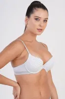 Yarım Push Up Pamuk Desteksiz Sütyen New Bra 5116 Açık Gri görsel 5