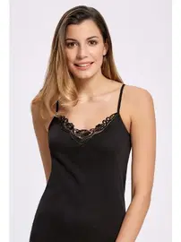 İlke Pamuk Güpürlü İp Askılı Atlet İlke 2200