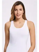 Pamuk Mat Biyeli Geniş Askılı Atlet İlke 2002 Beyaz