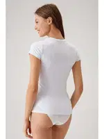 2Li Ekonomik Paket Yuvarlak Yaka Kısa Kol Basic T-shirt Pierre Cardin 1026 Siyah görsel 5