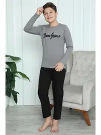 Akbeniz Penye Erkek Çocuk Uzun Kollu Pijama Takım Akbeniz 20416