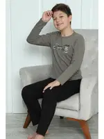 Vizon Erkek Çocuk Penye Pijama Takım Akbeniz 20418 Vizon görsel 10