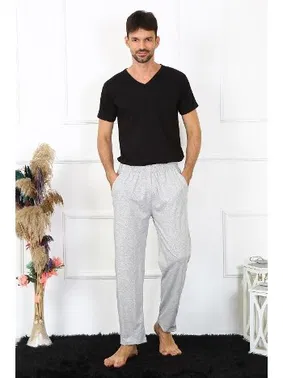 Akbeniz Gri Pamuklu Tek Alt Erkek Pijama Akbeniz 27495