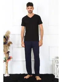 Akbeniz Cepli Erkek Pamuklu Lacivert Tek Alt Pijama Akbeniz 27495