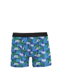 Akbeniz Geniş Lastikli Penye Likralı Desenli Erkek Boxer Akbeniz 40118