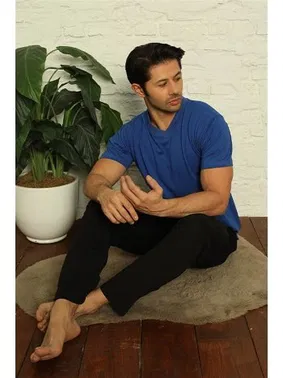 Akbeniz Kısa Kollu V Yaka 3Lü Erkek Pijama Takım Akbeniz 6822 - Alternatif Görünüm