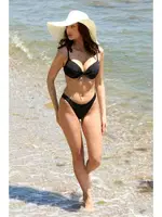 Akbeniz Kadın Destekli Fiyonklu Bikini 35003 Siyah