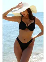 Akbeniz Kadın Destekli Fiyonklu Bikini 35003 Siyah farklı açı