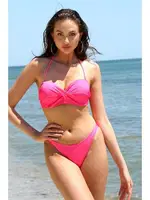 Akbeniz Kadın Dönmeli Straplez Mercan Bikini 35002 Mercan görsel 5