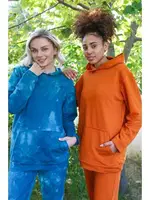 Kadın Pamuk Kapşonlu Cepli 3 İplik Eşofman Takım Akbeniz 9037 Kiremit görsel 5