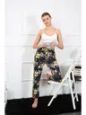 Pamuklu Çiçek Desenli Tek Alt Kadın Pijama Akbeniz 27463