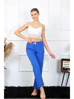 Lastikli Pamuklu Kadın Tek Alt Pijama Akbeniz 27465 Saks detay görünüm