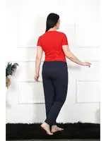 Lacivert Büyük Beden Tek Alt Kadın Pijama Akbeniz 27472 Lacivert görsel 5