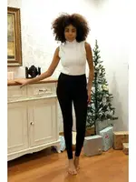 Uzun Kadın Penye Kalın Tayt Akbeniz 5911 Siyah farklı açı