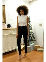 Uzun Kadın Penye Kalın Tayt Akbeniz 5911 Siyah görsel 5