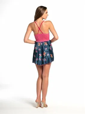 Akbeniz Sırt Dekolteli Saten Dantelli Gecelik Akbeniz S-2012 - Alternatif Görünüm