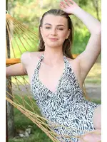 Akbeniz Kadın Sırt Dekolteli Üçgen Mayo 34018 Ekru görsel 6