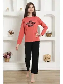 Akbeniz Kız Çocuk Uzun Kollu Penye Pijama Takım Akbeniz 20423