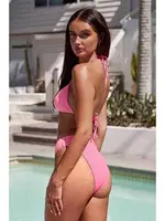 Angelsin Bağlamalı Şık Bikini Üstü Pembe MS41759 Pembe görsel 6