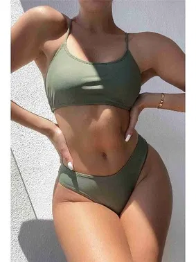 Angelsin Angelsin Brezilyan Arkadan Büzgülü Bikini Altı Yeşil