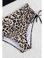 Leopar Yanlardan Büzgü Ayarlama Detaylı Bikini Altı Angelsin 43148 Çok Renkli görsel 4