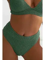 Özel Kumaş Yüksel Bel Bikini Altı Yeşil Angelsin MS41778 Yeşil detay görünüm