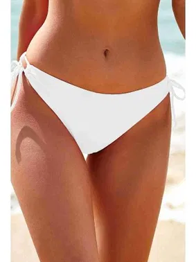 Angelsin Beyaz Yandan Bağlamalı Bikini Altı Angelsin