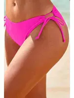 Pembe Özel Tasarım Bağlamalı Bikini Altı Angelsin 4292 Pembe farklı açı