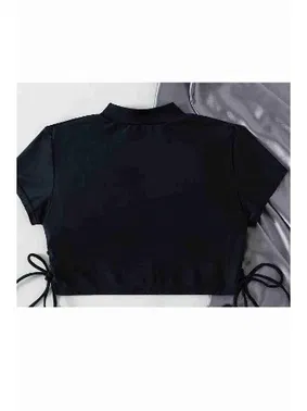 Angelsin Angelsin Özel Tasarım Bikini Üstü Siyah - Alternatif Görünüm