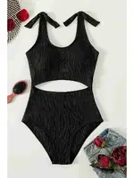 Angelsin Özel Tasarım Mayo Mayokini Siyah Siyah farklı açı