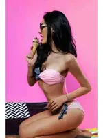 Yandan Bağlamalı Çok Renkli Bikini Altı Angelsin 4186 Çok Renkli detay görünüm