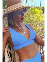 Angelsin Şık Bikini Üstü Mavi MS41689 Mavi detay görünüm