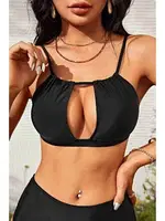 Göğüs Pencereli Bikini Üstü Angelsin MS43599 Siyah farklı açı