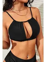 Göğüs Pencereli Bikini Üstü Angelsin MS43599 Siyah görsel 4