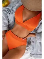 Angelsin Şık Bikini Üstü Turuncu Turuncu