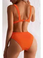 Angelsin Şık Bikini Üstü Turuncu Turuncu farklı açı