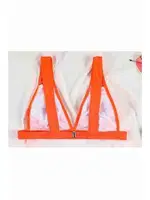 Angelsin Şık Bikini Üstü Turuncu Turuncu görsel 5