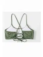 Sırt Bağlamalı Bikini Üstü Angelsin 42289 Yeşil farklı açı