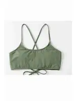 Sırt Bağlamalı Bikini Üstü Angelsin 42289 Yeşil görsel 4