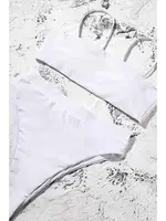 Yüksek Bel V Kesim Bikini Altı Beyaz Angelsin 4219 Beyaz farklı açı