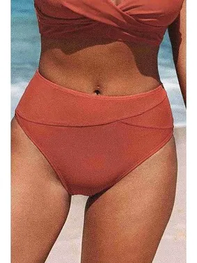 Angelsin Angelsin Yüksek Bel Bikini Altı Kırmızı MS42008