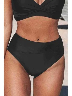 Angelsin Yüksek Bel Bikini Altı Siyah Angelsin MS42008 - Alternatif Görünüm