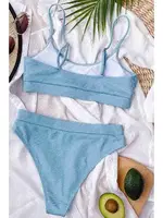 Yüksek Belli Fitilli Kumaş Bikini Altı Mavi Angelsin 43718 Mavi farklı açı