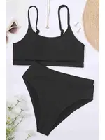 Yüksek Belli Özel Kumaş Bikini Altı Angelsin 41748 Siyah farklı açı