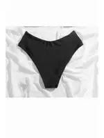 Yüksek Bel Şık Bikini Altı Siyah Angelsin MS43458 Siyah farklı açı