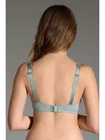 Askıları Taş İşlemeli Double Push Up Sütyen New Bra 9017 Petrol görsel 8