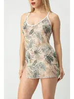 Bahar Desen Seksi Askılı Gecelik Phevos 012-002254 Desenli farklı açı