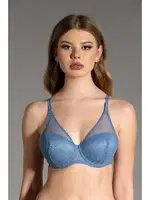 Balenli Desteksiz Fileli Sütyen New Bra 3024 Açık Mavi görsel 8