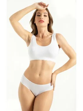 Q-En Q-En Bambu 3 lü Düşük Bel Kadın Külot 905